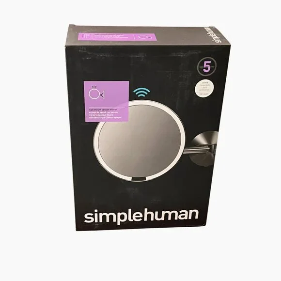NEW Simplehuman Tru-Lux Light System Display Wall Mount Sensor Mirror - Picture 1 of 7